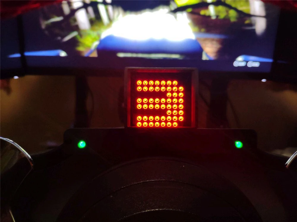 Гоночный автомобиль игра скорость шестерни дисплей для Thrustmaster T500 T300 TSPC logitech G29 G27 Fanatec модификация настольная игра