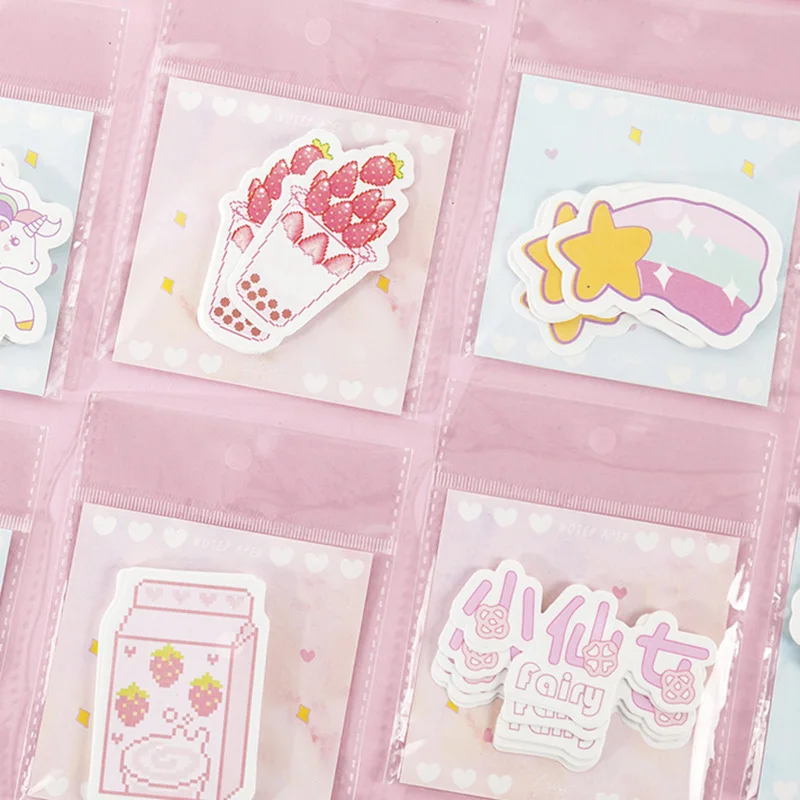30 шт. милые канцелярские блокноты Kawaii Единорог торт Липкие заметки лист бумага