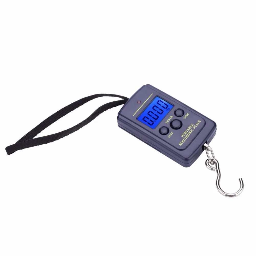 40kg Mini Digital Scale for Fishing Luggage Travel Weighting Steelyard Hanging Electronic Hook Scale Fishing Weight Tool