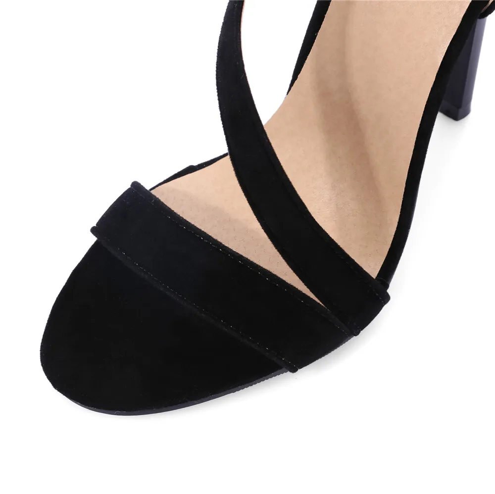 MoonMeek/Новое поступление модные летние туфли с пряжкой цвет красный черный