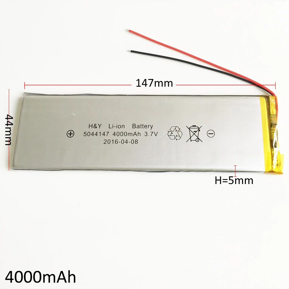 5044147 3 7 V 4000mAh литиевая полимерная аккумуляторная батарея Lipo для GPS DVD PAD power bank E Book