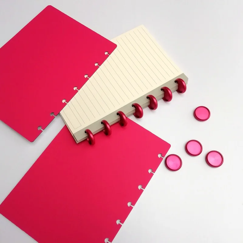 5 шт. алюминиевый переплет кольцо Пряжка гриб отверстие свободный лист