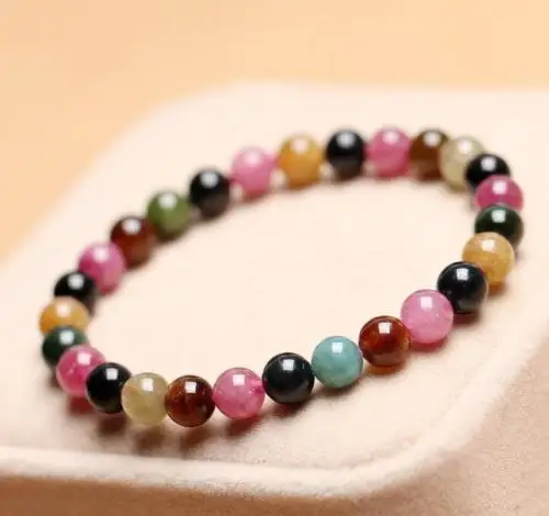 Brazil pure natural tourmaline bracelet female crystal jewelry | Дом и сад