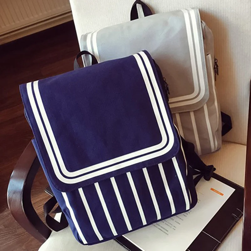 Бесплатная доставка Новый Мода 2017 г. холст цвет: черный синий темно-Стиль студент