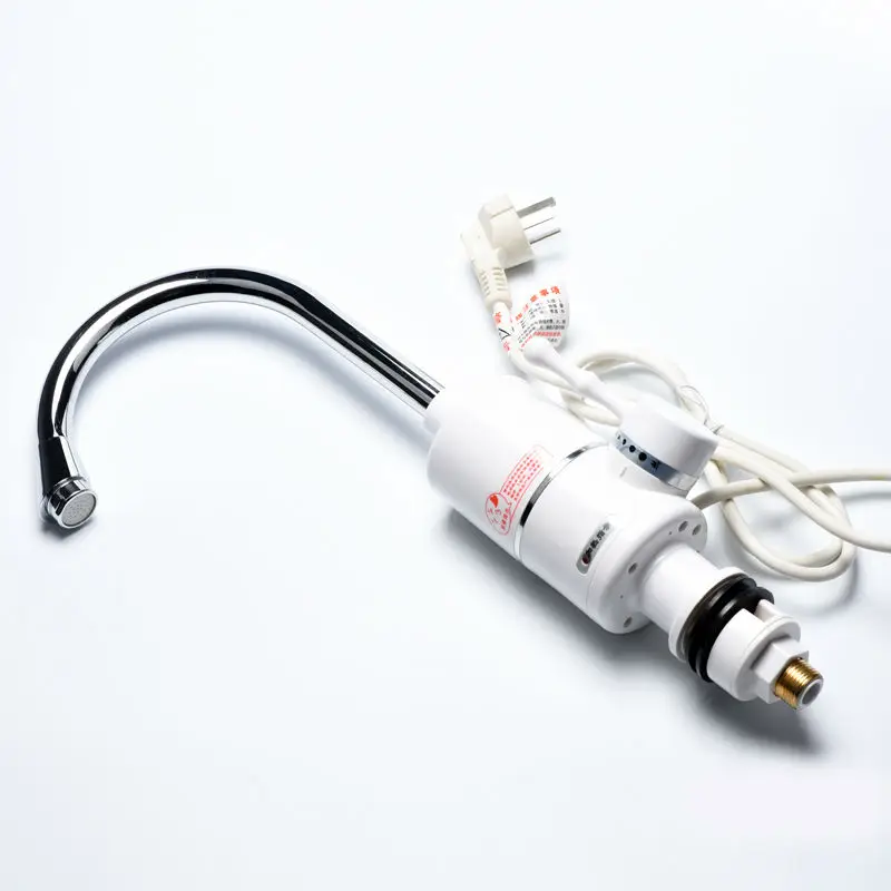 Электрический кран водонагреватель Мгновенное Tankless работает фонтан по бокам на