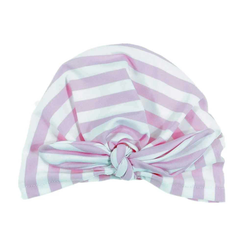 

Fashion 10pcs/lot Striped Bowknot Baby Cap Beanie Spring Autumn Newborn Infant Turban Kids Hats Hair Accessories Birthday Gift