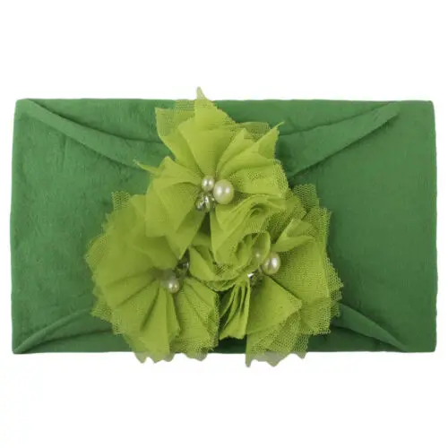 Милые однотонные кружевные банты для волос маленьких девочек повязки на голову с