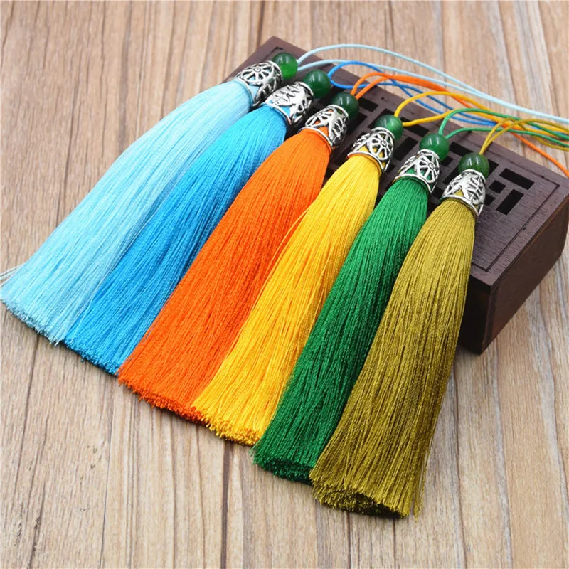 95mm China Delicate Alloy Polyester Soft Tassel Fringe Ice Silk Pendant Connectors DIY Jewelry Accessories Making | Украшения и