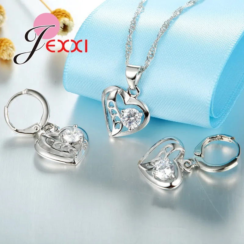 Комплект из колье и серёг серебра 925 пробы|necklace earrings jewelry set|wedding setsfashion set |