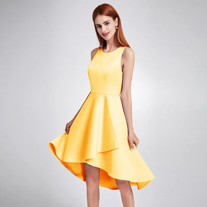 

Summer New Sexy Satin Ball Gown Dress Elegant Evening Party Prom Women Cheongsam Asian Asymmetrical Zippers Vestidos H-74