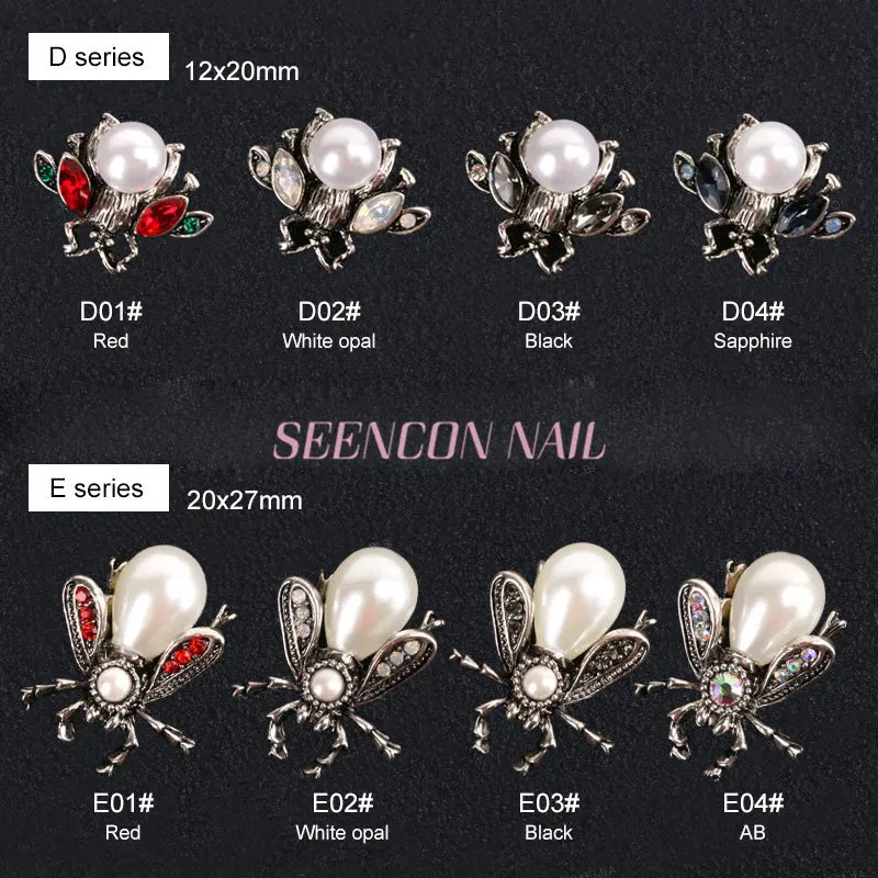 Топ уровень 10 шт./лот сплав Блестящий Жемчуг горный хрусталь украшения для ногтей