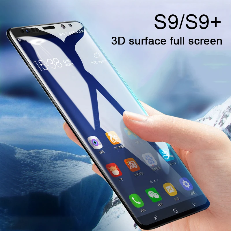 3D изогнутое закаленное стекло для samsung Galaxy S9 Plus Защитная пленка экрана полное