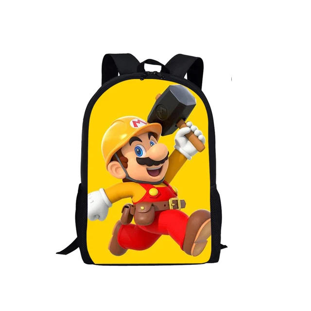HMC1443C Coloranimal Cool Anime Japan Style Set School Backpack Super Mario Bros School Bag for Girl Boy Bookbag Junior Teenager Backpack - Цвет: HMC1443C
