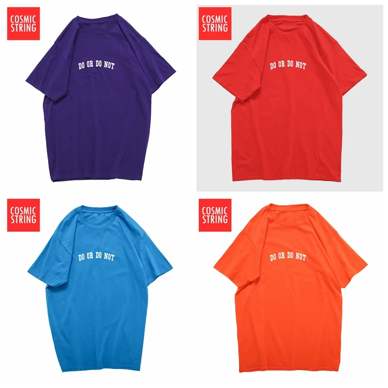 Мужская футболка с принтом космическая струна 100% хлопок Повседневная Свободная