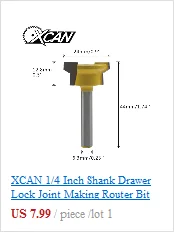 XCAN! 1 шт. 1/4*1/8 хвостовик Т-образные долбежные фрезы для деревообработки Т-образные фрезы Деревообрабатывающие инструменты