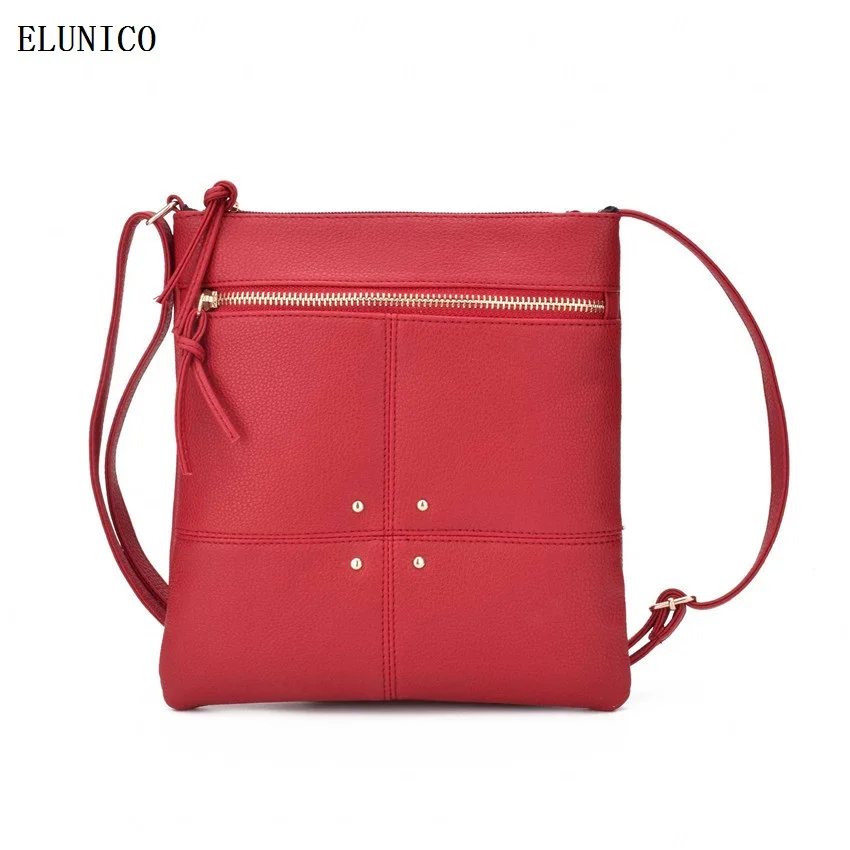 Elunico бренд Повседневное Сумки для Для женщин 2018 Роскошные дизайнер Crossbody flap Mochila
