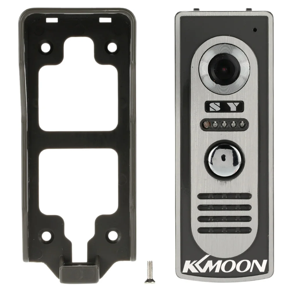 KKmoon®Проводной видеодомофон 7 дюймов дверной Видеозвонок из сплава панель с