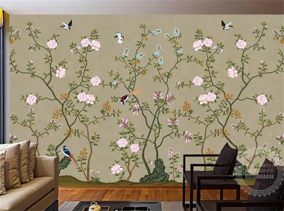 Пользовательские 3d фото обои для детской комнаты роспись ручной росписи птицы и