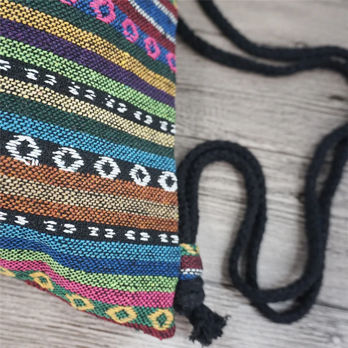 Lilyhood Для женщин ткань рюкзак женский Gypsy в богемном стиле бохо шик хиппи народная Племенной Ibiza коричневый Drawstring Рюкзак Сумки