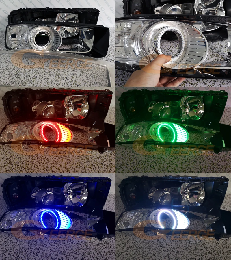 Для Chevrolet Captiva 2012 2013 RF Bluetooth контроллер многоцветный ультра яркий RGB светодиодный ангельские глазки Halo Ring kit