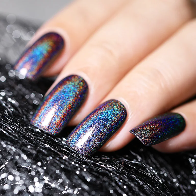 BORN PRETTY Deluxe голографический лак для ногтей с лазерным блеском лак для ногтей 6 мл голографический Блестящий цветной лак для ногтей маникюрный лак