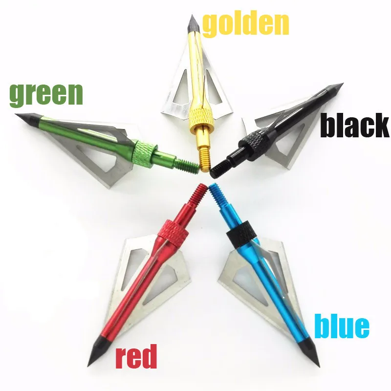 (18 шт./лот) охотничья стрела 100гр Broadheads 3 лопастные стальные наконечники стрел