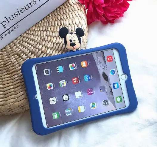 For iPad mini 123 Чехол для мыши для iPad Pro 9,7 10,5 11 чехол для планшета s для iPad 2/3/4 Air 1 2 Mini 1 2 3 4 Мягкий силиконовый чехол-подставка Funda - Цвет: For iPad mini 123