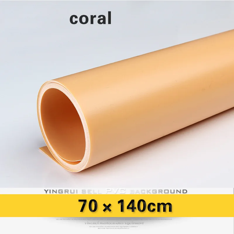70*140 см/2,3* 4.6ft сплошной цветной матовый фон из ПВХ пластины фон для фотосъемки ткань водонепроницаемый против морщин - Цвет: Абрикосовый