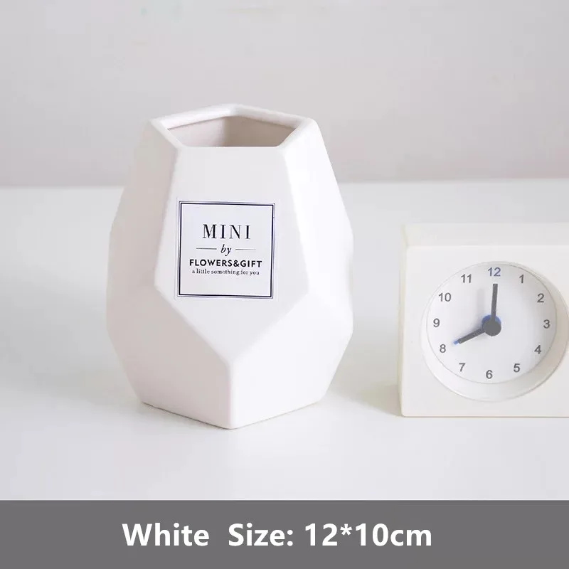 White - Large Керамическая кисточка для макияжа, баночки для хранения косметики, органайзер, ручка, держатель для кисти для макияжа, лоток для хранения - Цвет: White - Large