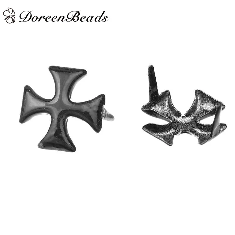 DoreenBeads железная заклепка два креста для ног одежда швейная заклепки крафтовое