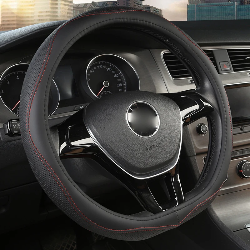 Чехол рулевого колеса автомобиля D форма для VW GOLF 7 POLO JATTA Passat Tiguan Nissan Qashqai J11 X-trail T32