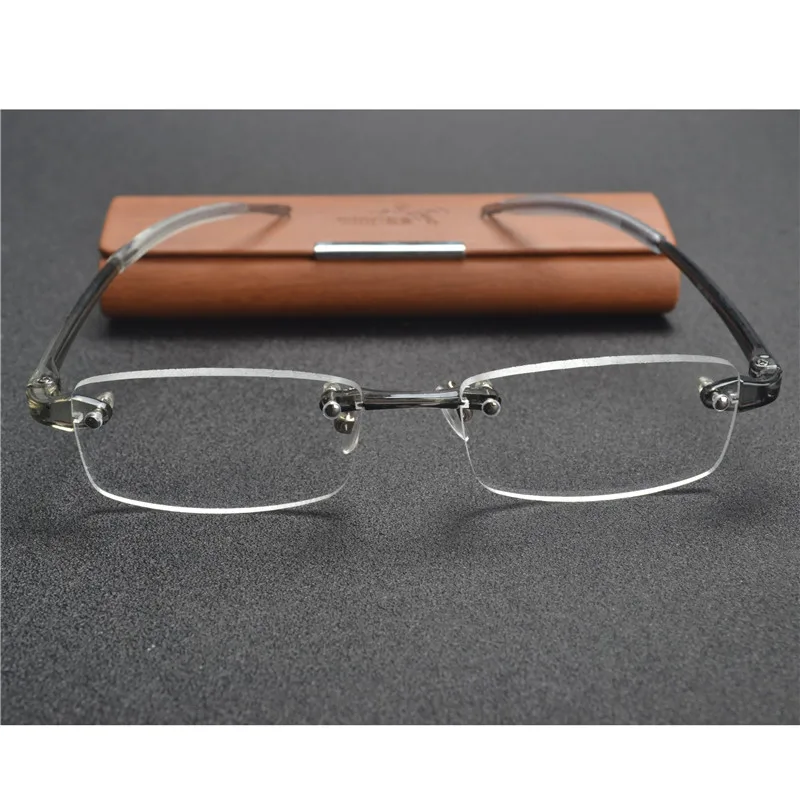 Очки для чтения MINCL/2017 новые модные Супермягкие TR90 очки без оправы с коробкой