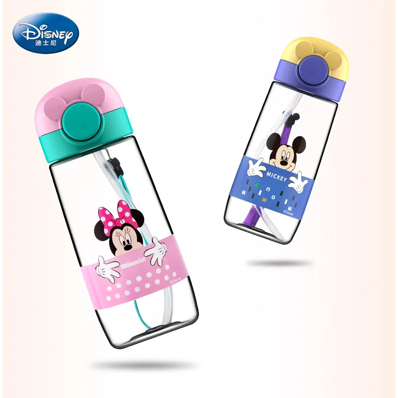 Оригинальная детская чашка для кормления Дисней с соломинкой обучающая