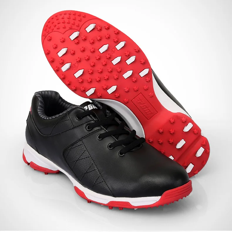 Мужские Нескользящие кроссовки для гольфа PGM черные дышащие Сникерсы супер - Фото №1