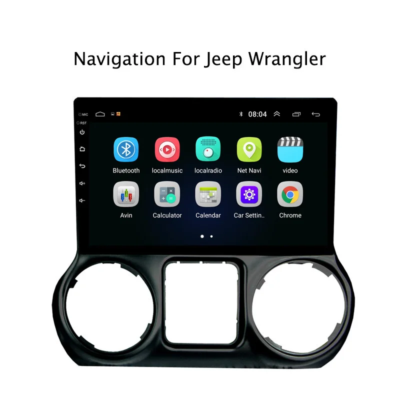 10 1 "2.5D ips Android 8 автомобильный DVD gps плеер для Jeep Wrangler 2014 2015 2016 радиоприемник