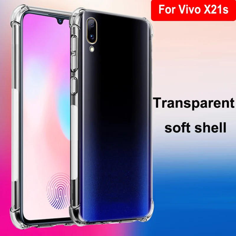 Роскошный противоударный чистый мягкий чехол Capa для Vivo X21s чехол для телефона Силиконовая задняя крышка 6,41 'для Vivo X 21С X21 s VivoX21s оболочки