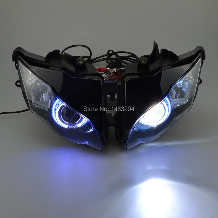 Модифицированный проектор HID Blue Halo White Angel Eye для Honda CBR1000 RR 2008 2011|cbr1000rr|rr eyesrr |