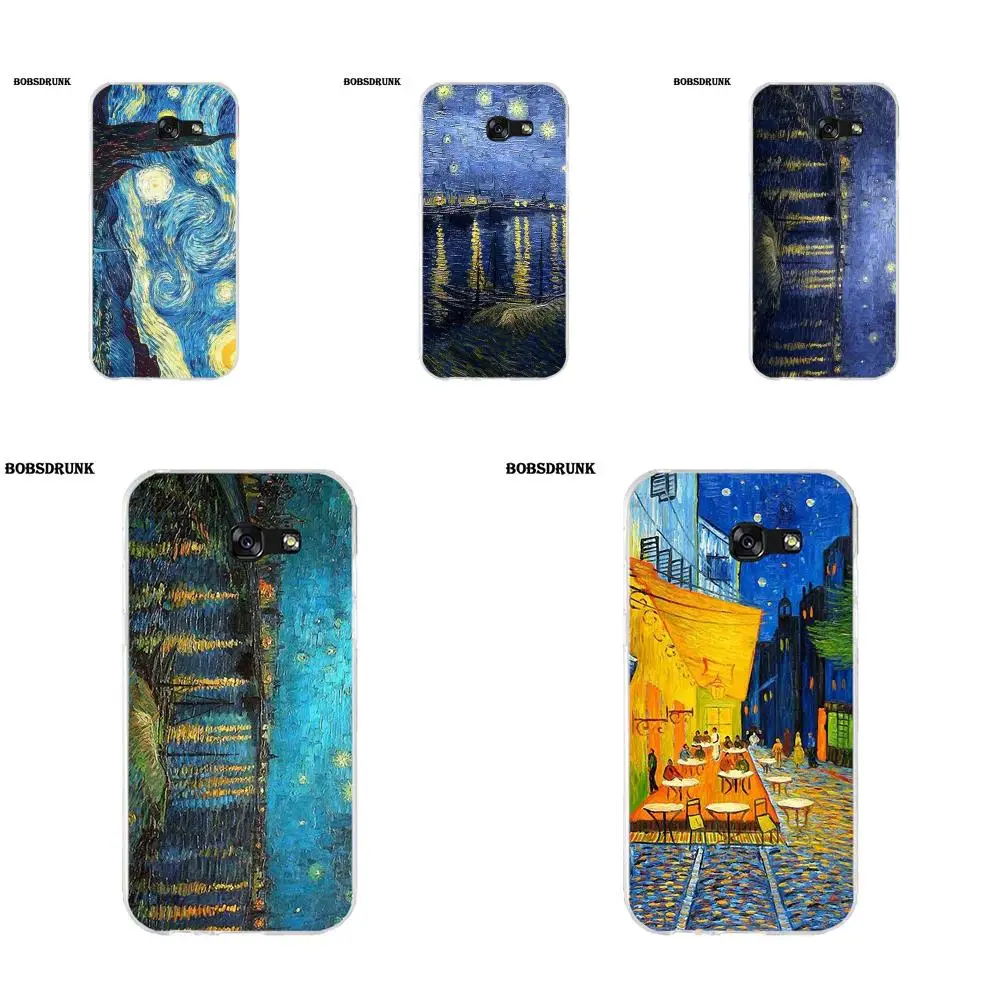 EJGROUP Винсента Ван Гога 1888 Звездная ночь для Samsung Galaxy A3 A5 A7 J1 J2 J3 J5 J7 мягкие чехлы для мобильных телефонов