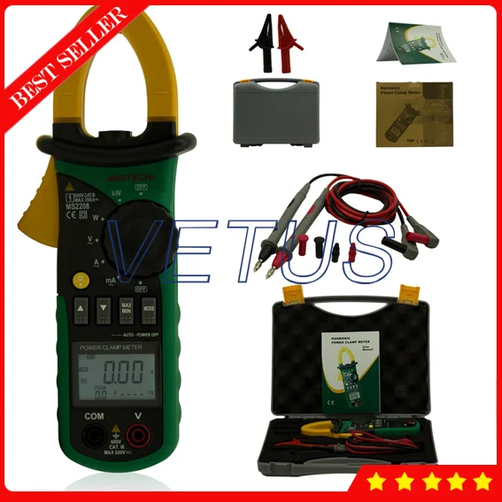 Mastech MS2208 цифровой гармонических Мощность клещи|power clamp|power clamp meterclamp meter |