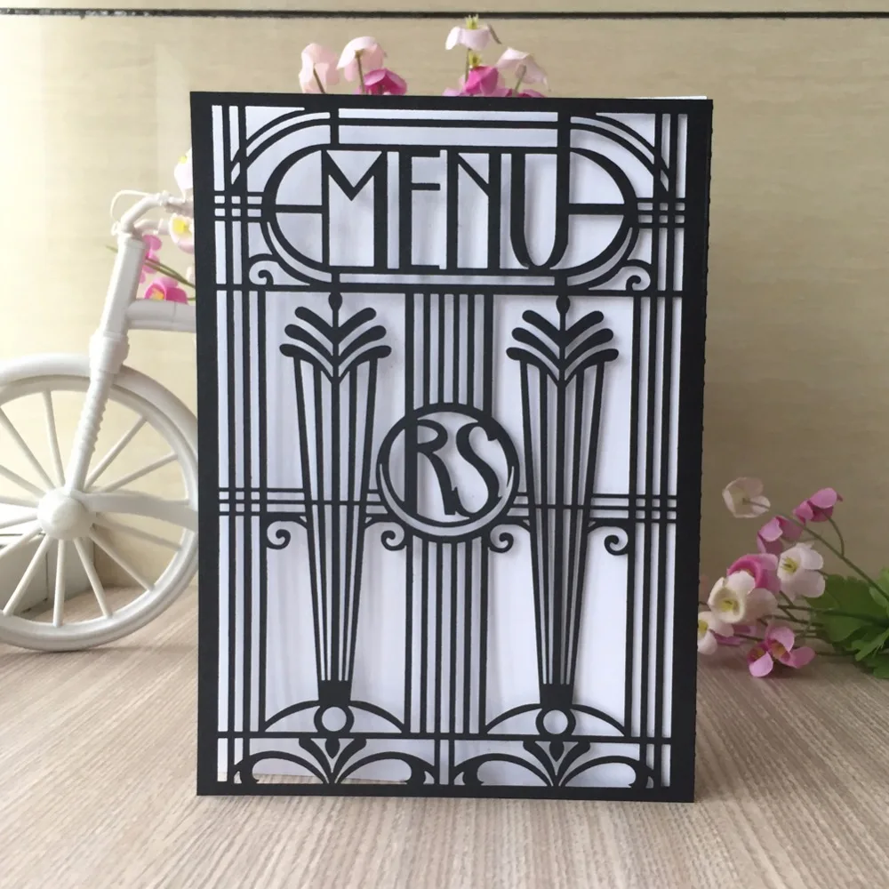 100 шт./лот лазерная резка индивидуализированные слова на свадебную