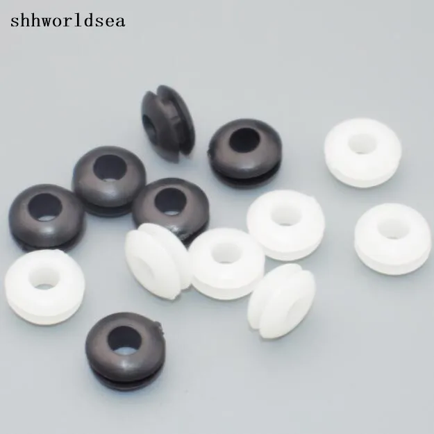 Shhworlsea-arandelas de goma dobles, 1000 unidades, diámetro interior de 16mm, 18mm, 20mm, 25mm, 30mm, color blanco y negro