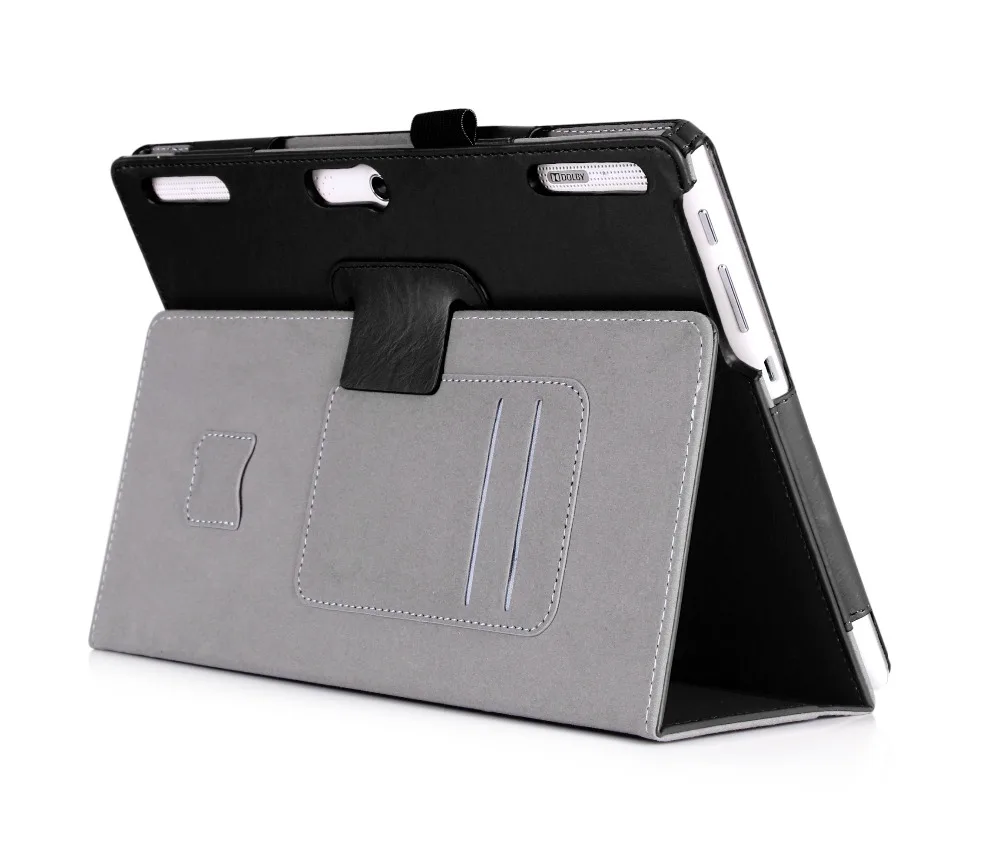 Кожаный чехол подставка из воловьей кожи с ремешком на руку для Lenovo Tab3 10|tab 2 a10-30|tab