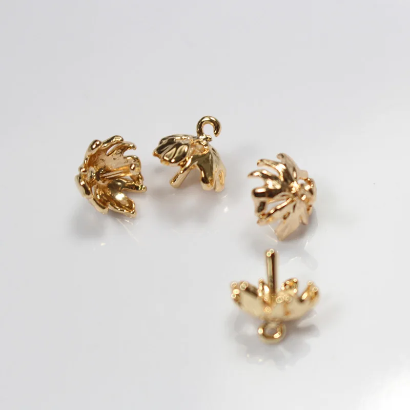 Светильник Золото Цвет конец узор с цветами и бусинами крышки соединительный