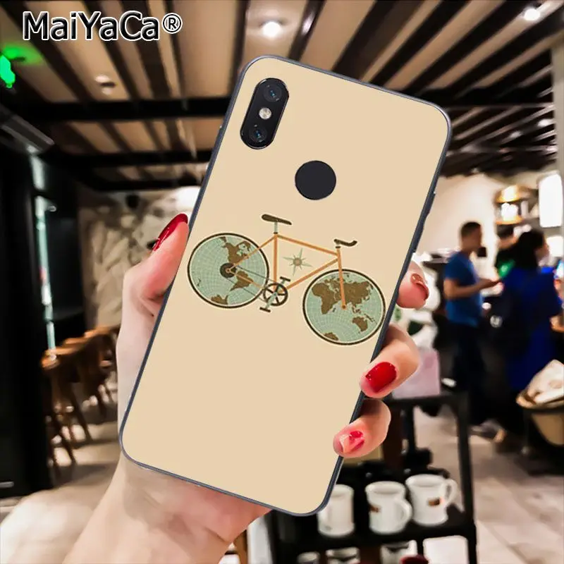 MaiYaCa велосипед Велоспорт искусство черный мягкий чехол для телефона из ТПУ чехол для Xiaomi Redmi4X 6A S2 Go Redmi 5 5Plus Note4 Note5 7 Note6Pro