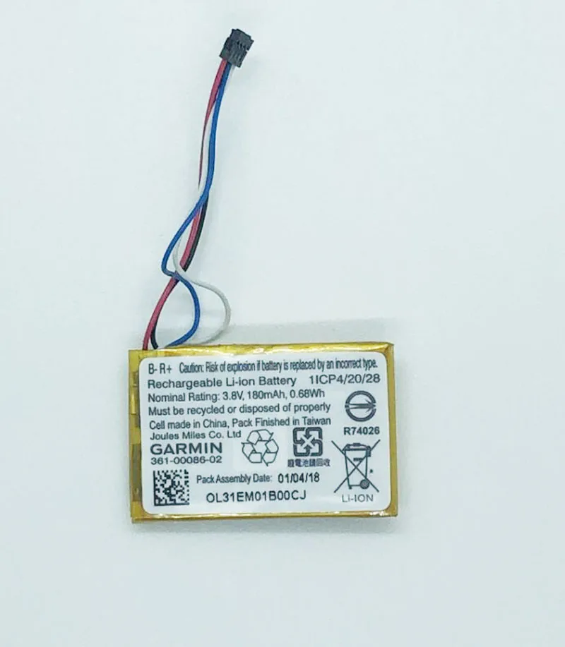 GeLar 3 8 V 180mAh 0.68Wh 1ICP4/20/28 Сменный аккумулятор для Garmin 361-00086-02 | Мобильные телефоны и