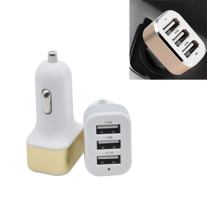 1 шт. 3 в микро авто двойной USB Автомобильный Кабель питания зарядное устройство