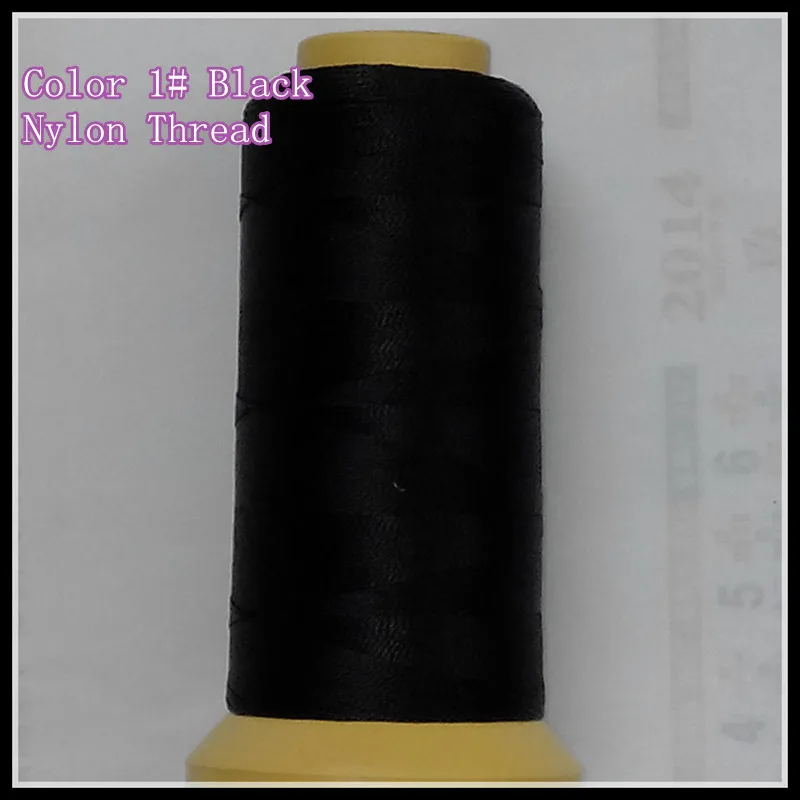 1 Roll Black Color Nylon Weaving Thread / High Intensity Polyamide Thread+12units 90mm weaving needles free gift |