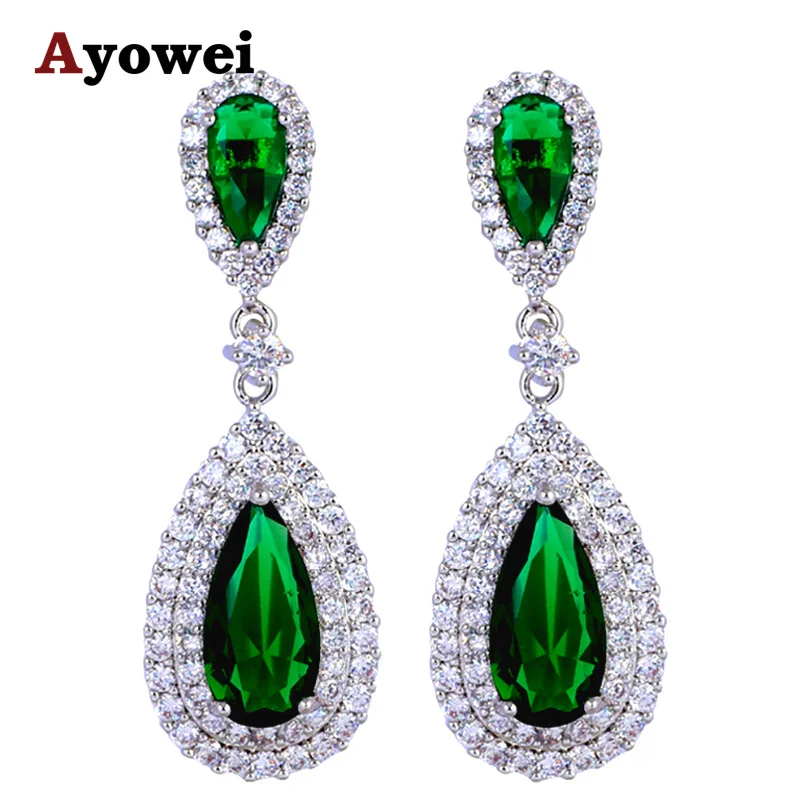 Серьги гвоздики женские с белыми кристаллами и цирконием ААА|jewelry tool|jewelry layoutsjewelry