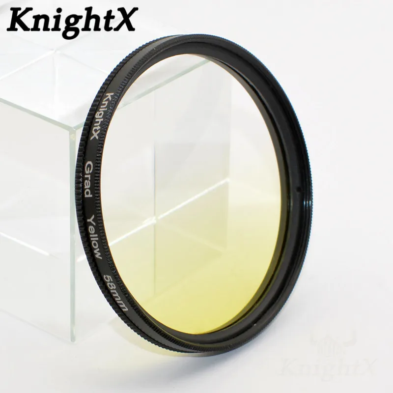 Цветной фильтр KnightX 24 для nikon canon 18 55 d80 анаморфный объектив eos 600d фотообъективы 52 мм
