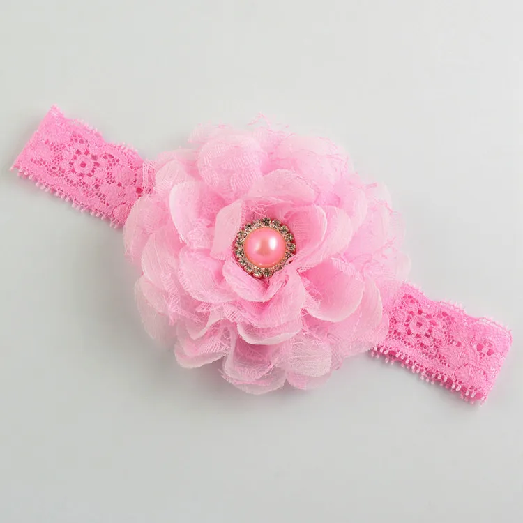 Детская шифоновая повязка на голову 16 цветов 48 шт./лот|lace headband|headbands for girlsdesigner headband